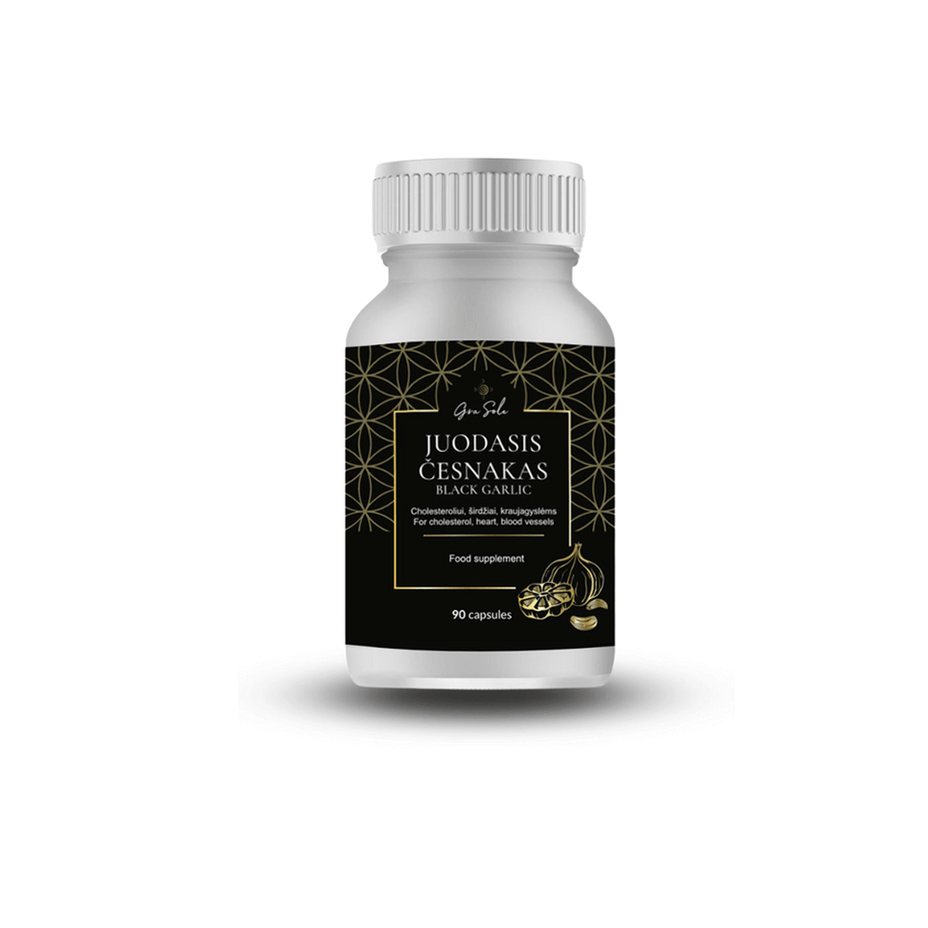 GRASOLE, JUODASIS ČESNAKAS, 90 kapsulių