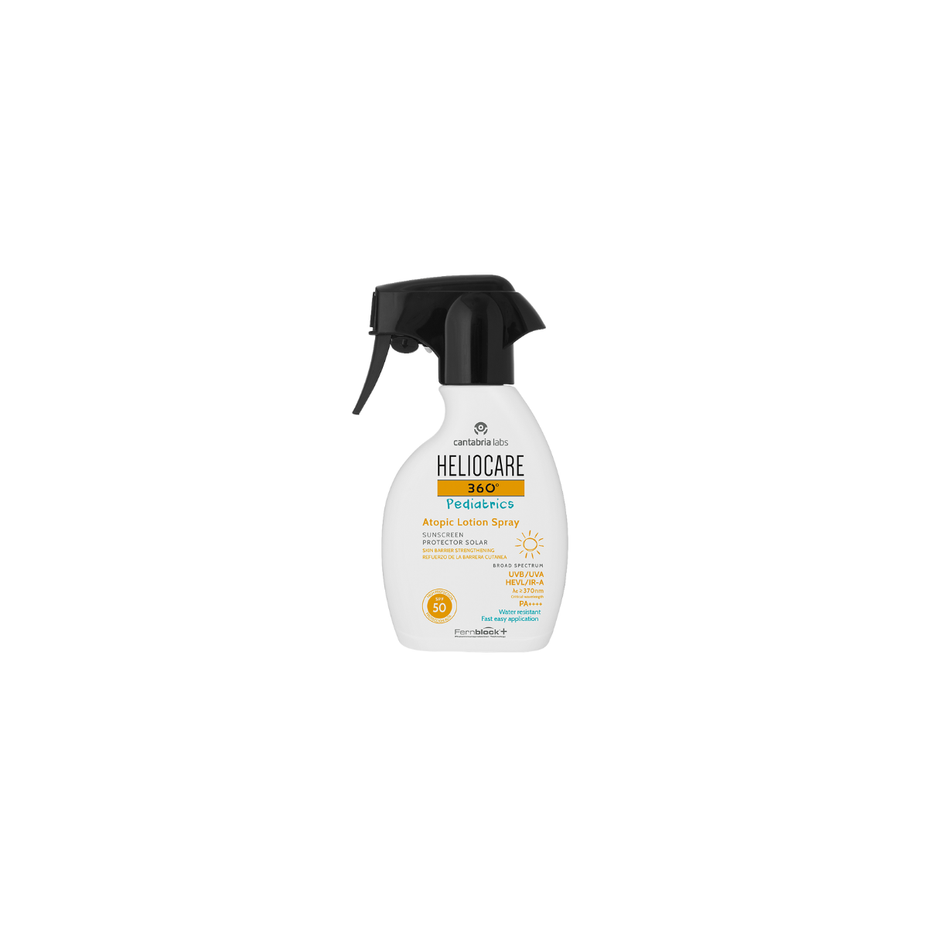 HELIOCARE 360 PEDIATRICS purškiama apsauga atopinei vaikų ir kūdikių odai SPF50, 250 ml