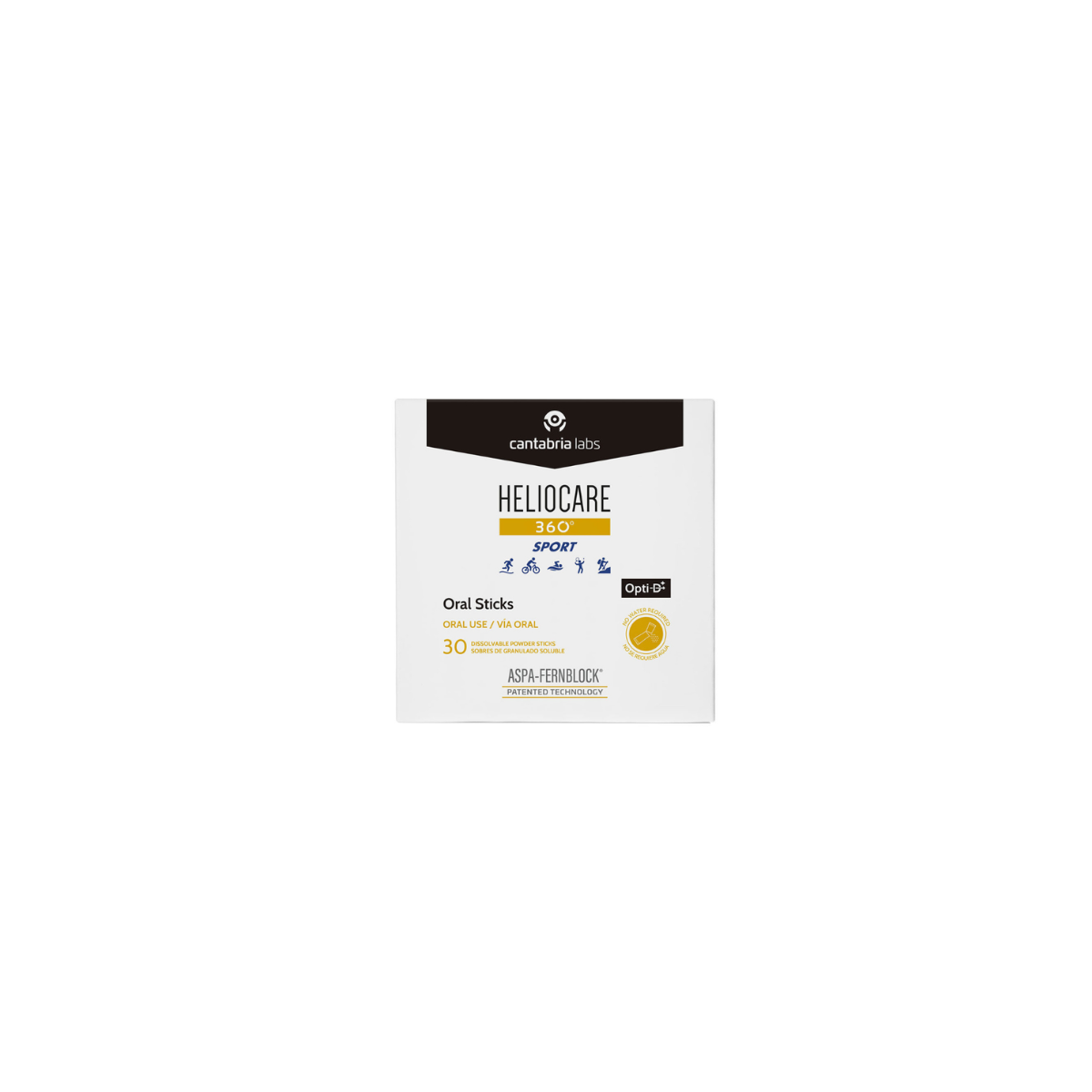 HELIOCARE 360 SPORTSUN maisto papildai, 30 paketėlių