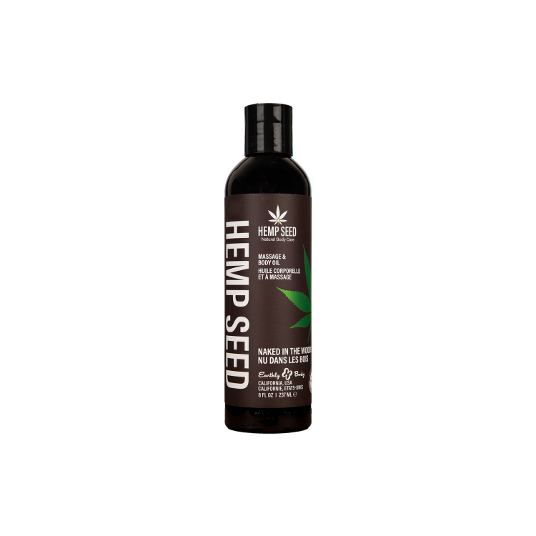 Hemp Seed Naked in the Woods Massage Oil masažinis kūno aliejus