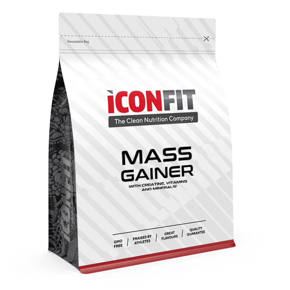 ICONFIT Mass Gainer – šokolado skonio (angliavandeniai 5:1 baltymai), 1,5 kg