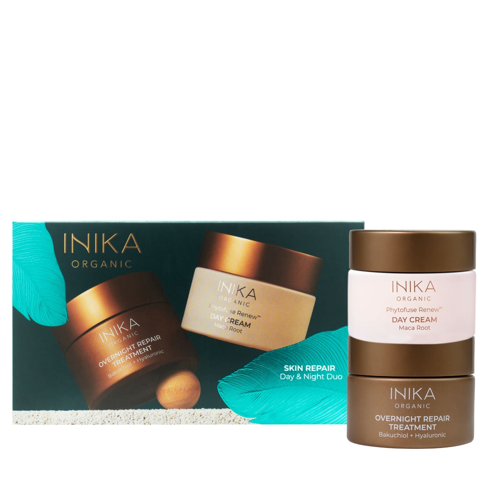 INIKA ORGANIC, skin repair day & night duo dovanų rinkinys