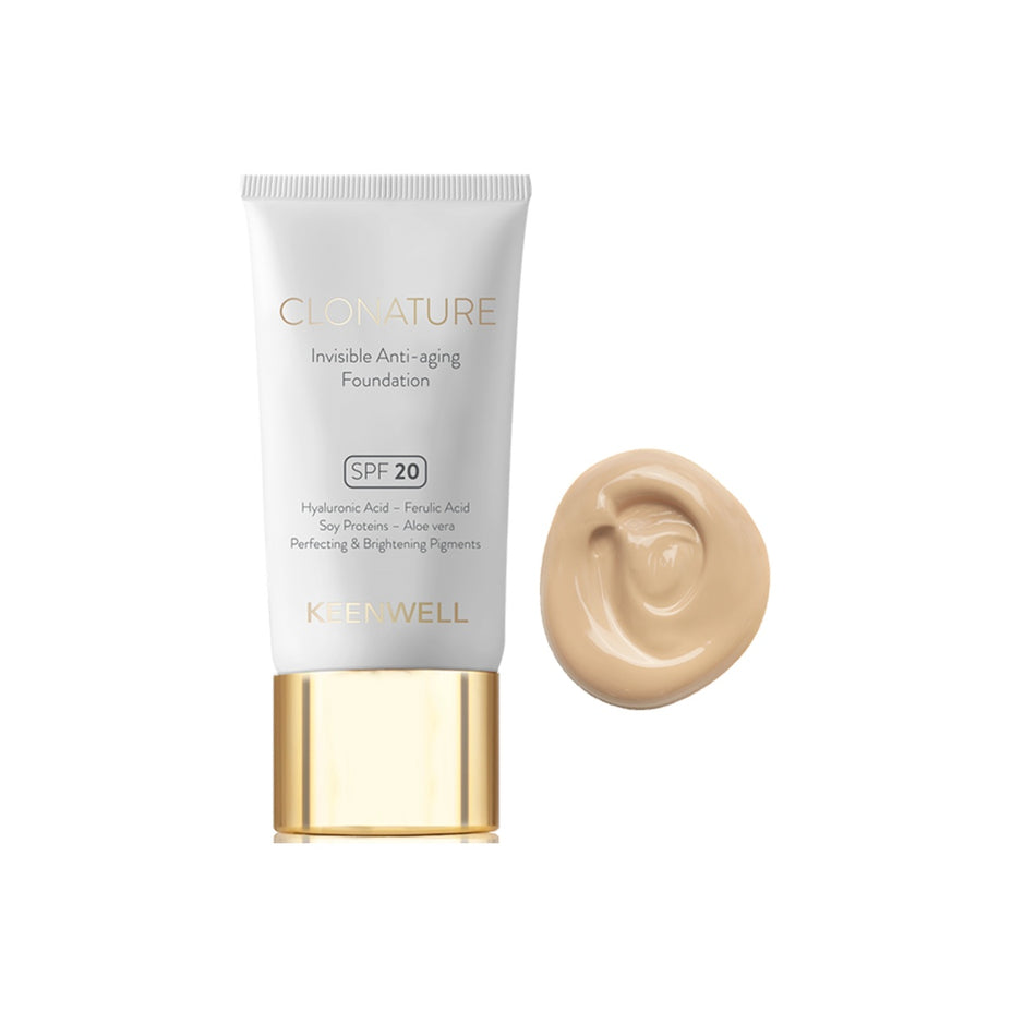 KEENWELL CLONATURE jauninantis makiažo pagrindas SPF20, 30 ml