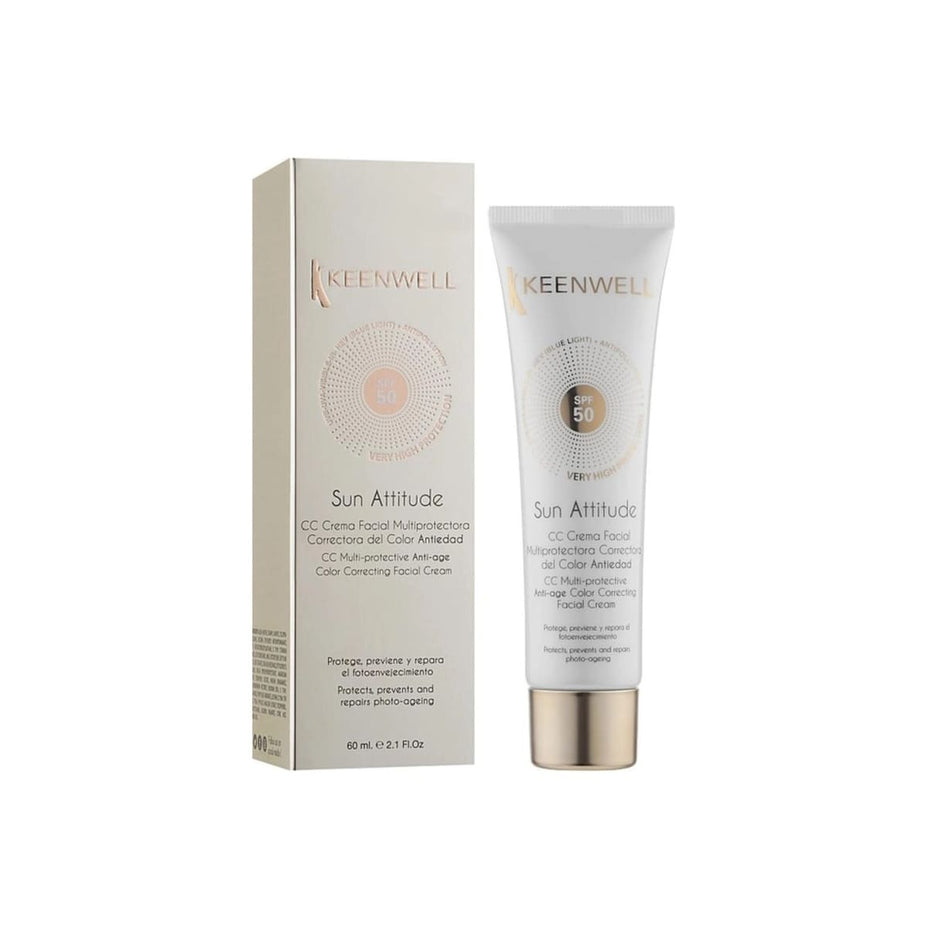 KEENWELL SUN ATTITUDE apsauginis  CC  kremas su spalva  SPF 50, 60 ml