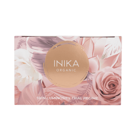 INIKA ORGANIC, bandomasis rinkinys švytinčiai odai