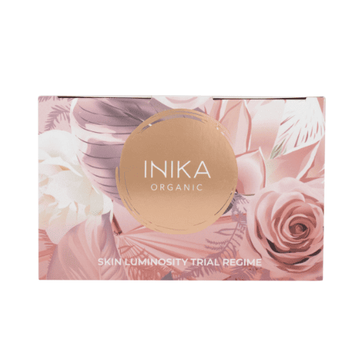 INIKA ORGANIC, bandomasis rinkinys švytinčiai odai