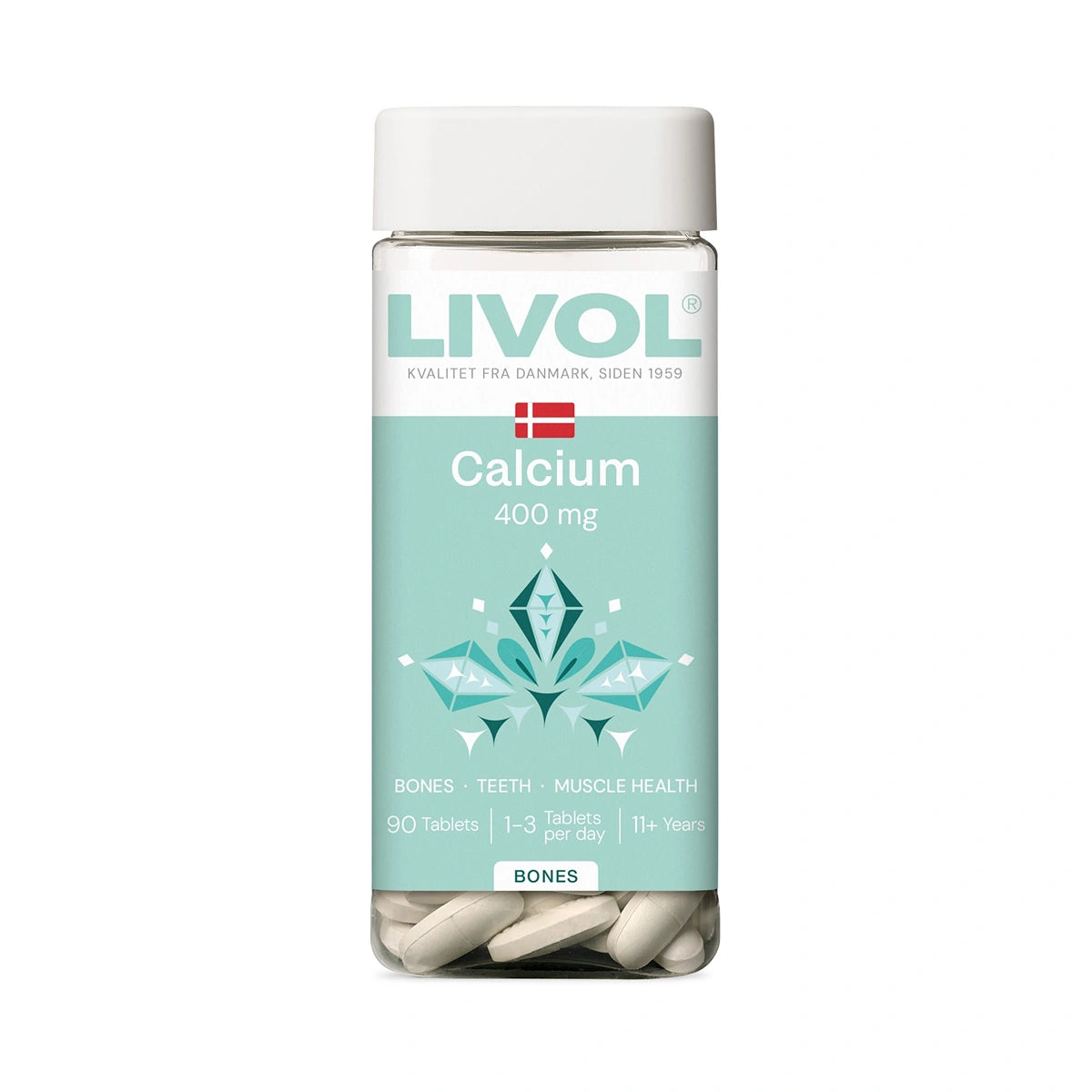 LIVOL CALCIUM 400 mg, 90 tablečių