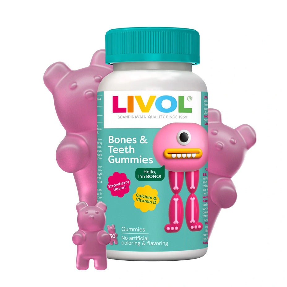 LIVOL Calcium Bears, 50 guminukų