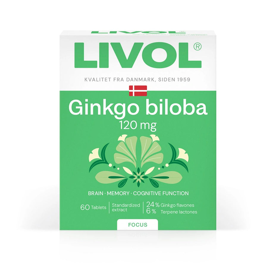 LIVOL EXTRA Ginko Biloba, 60 tablečių