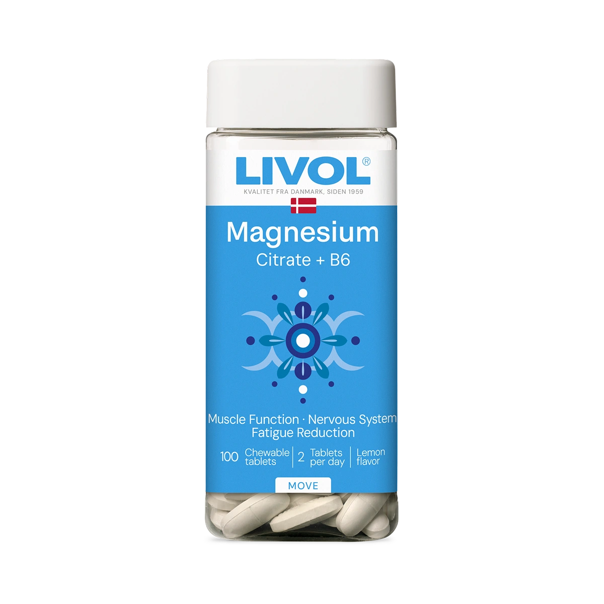 LIVOL MAGNIO CITRATAS + B6, 100 tablečių