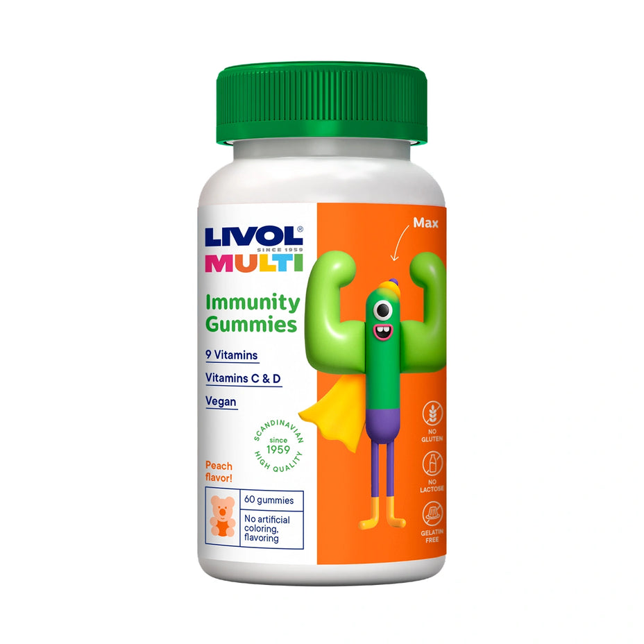 LIVOL MULTI Immunity Vegan guminukai, 60 guminukų