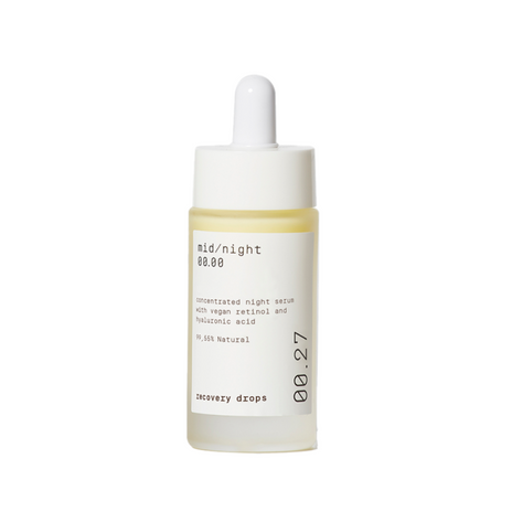 Midnight 00.00, 00.27 Recovery Drops Naktinis veido serumas su retinoliu, 30ml