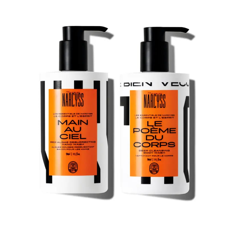 NARCYSS, Duo-Kit Resurrecting & Deep Cleansing Rankų muilo ir prausiklio duetas, 2x400ml