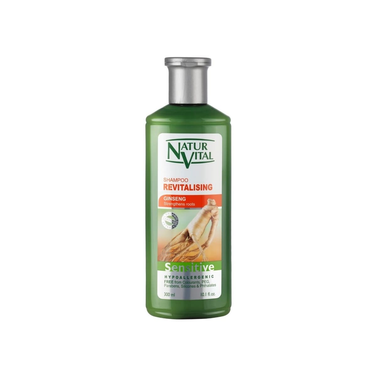 NATUR VITAL atkuriamasis šampūnas su ženšeniu, 300 ml