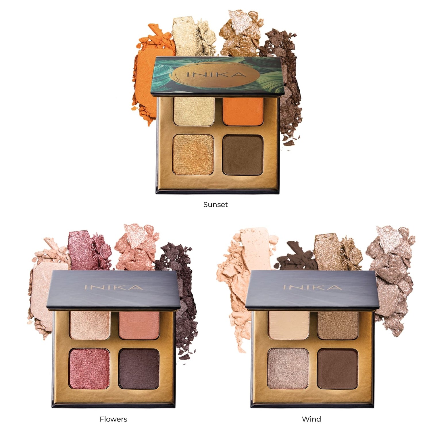 INIKA ORGANIC, akių šešėlių paletė, 5 g