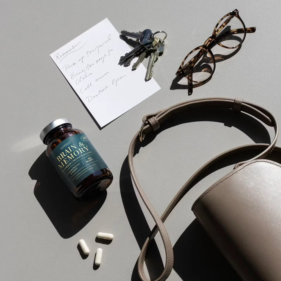 NORDBO Brain & Memory Magnesium Magtein® magnis,  90  kapsulių