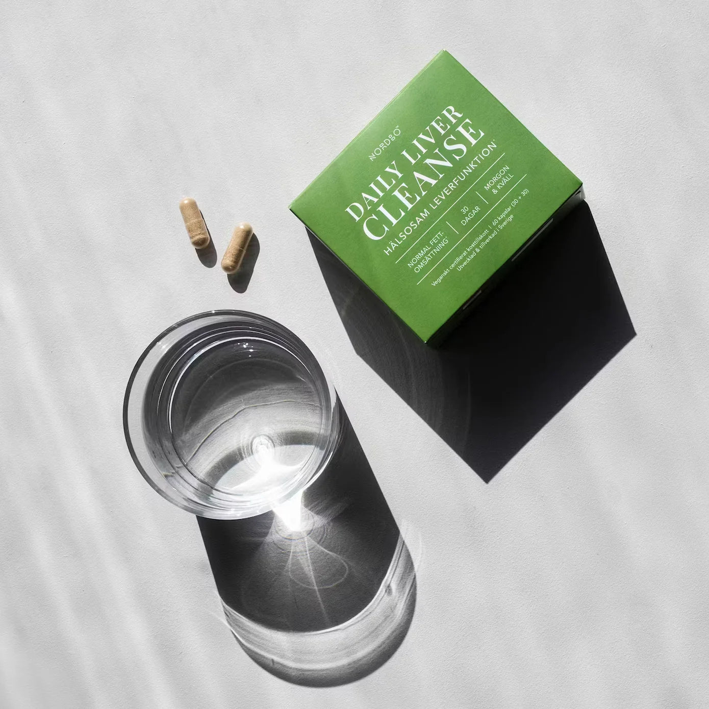 NORDBO Daily Liver Cleanse kepenų funkcijai ir riebalų apykaitai, 2x30 kaps.