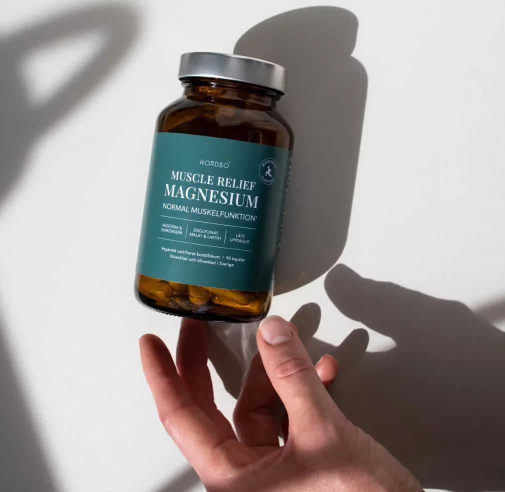 NORDBO Muscle Relief Magnesium magnis (3 formos), 90 kapsulių