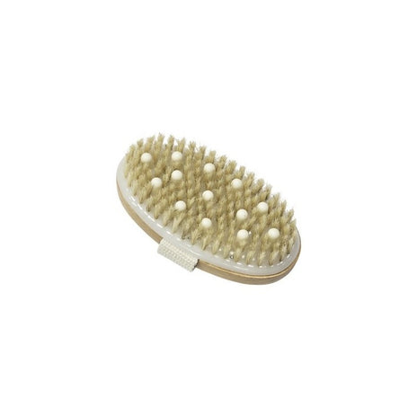 NUUM Dry Exfoliating Body Brush with Soft Massage Beads Masažinis kūno šveitimo šepetys, 1 vnt