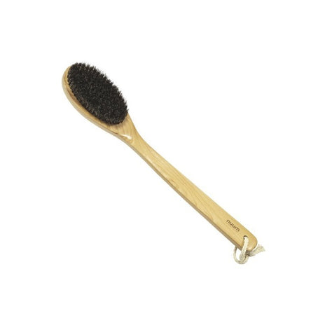 NUUM Long Handle Body Brush Švelnus kūno šveitimo šepetys ilga rankena, 1 vnt.