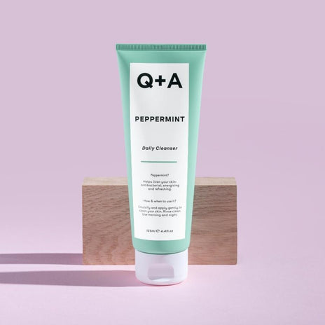 Q+A, Peppermint Daily Cleanser Kasdienis veido prausiklis, 125ml