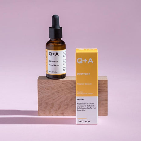 Q+A, Peptide Facial Serum Veido serumas su peptidais, 30ml