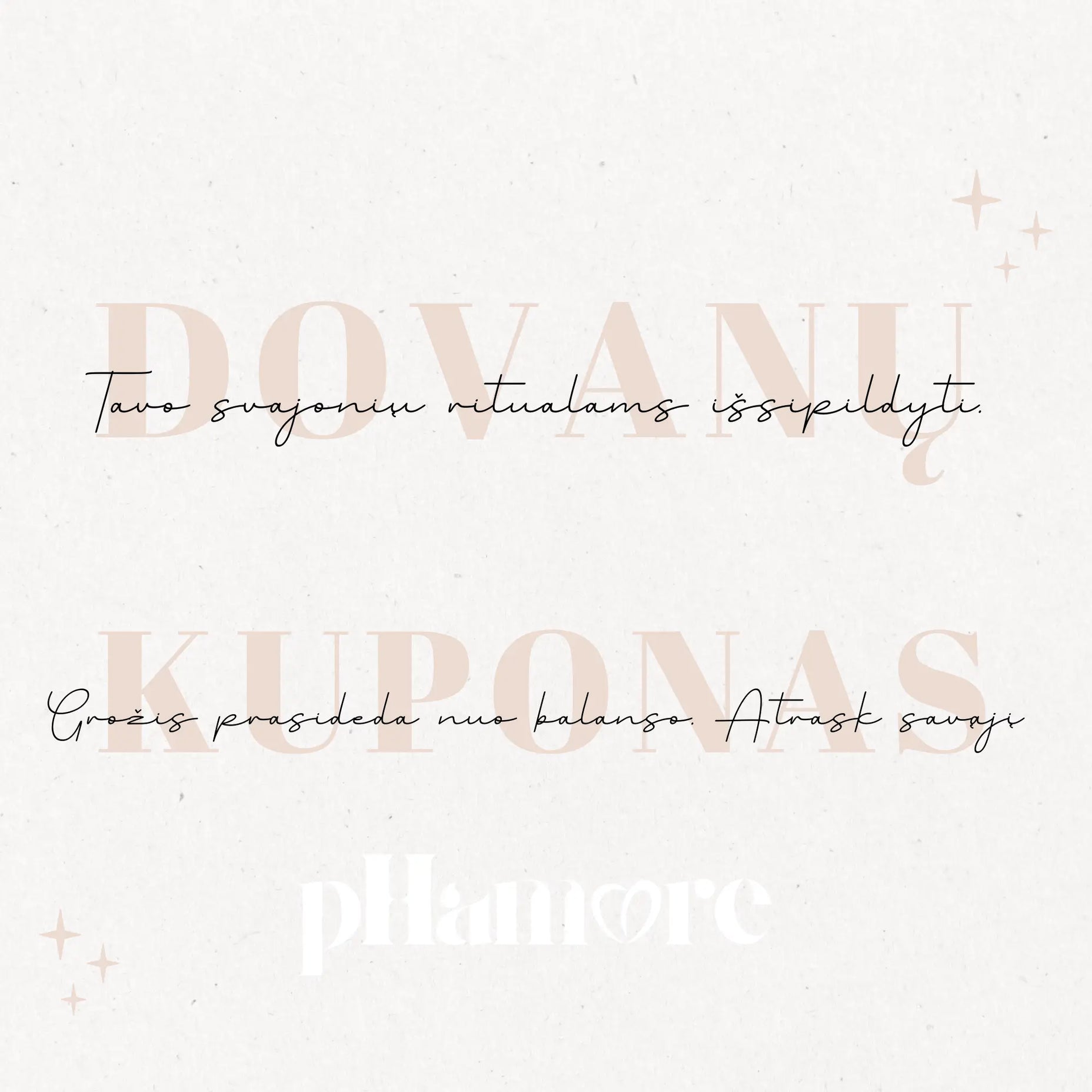 pHamore.lt elektroninis dovanų kuponas