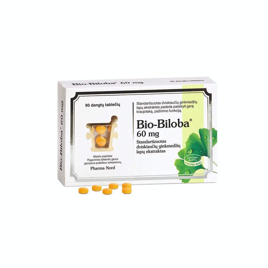 PHARMA NORD Bio-Biloba 60 mg, 90 tablečių