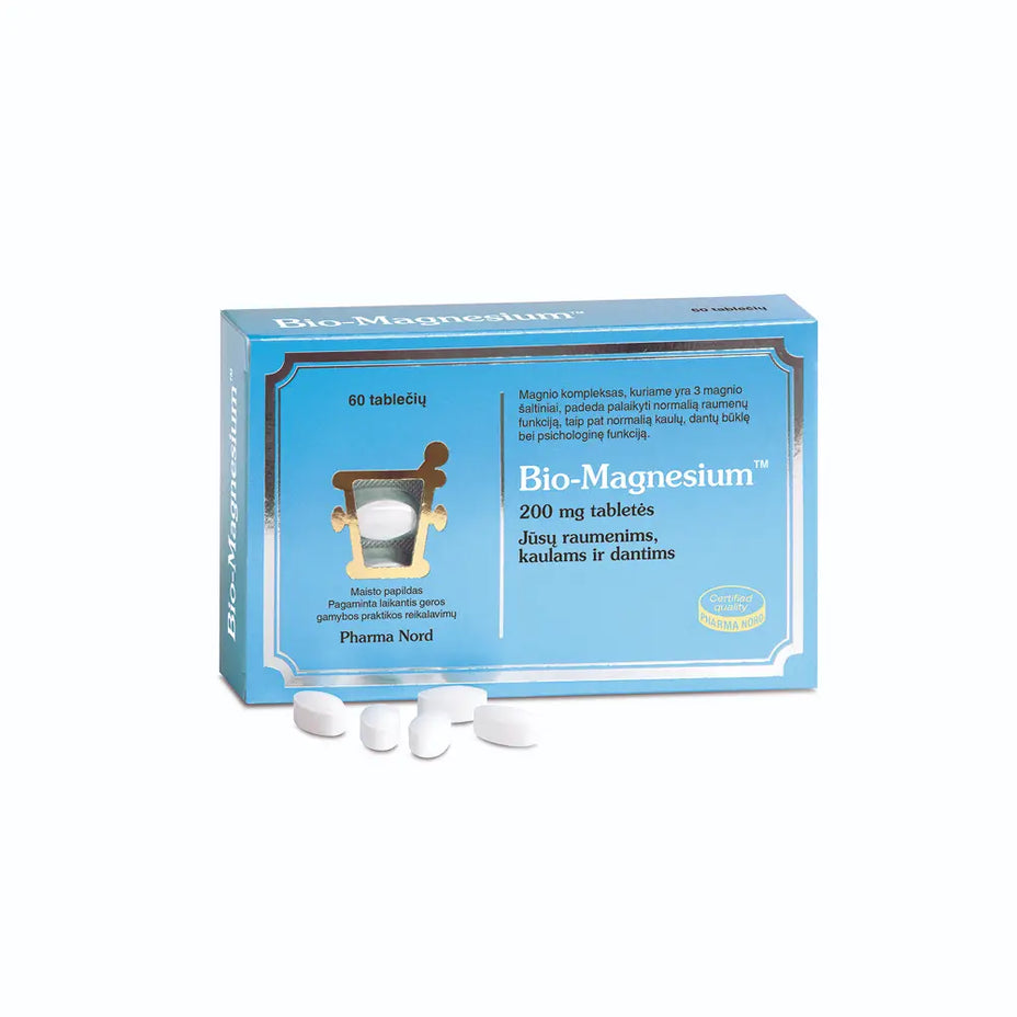 PHARMA NORD Bio-Magnesium 200 MG, 60 tablečių