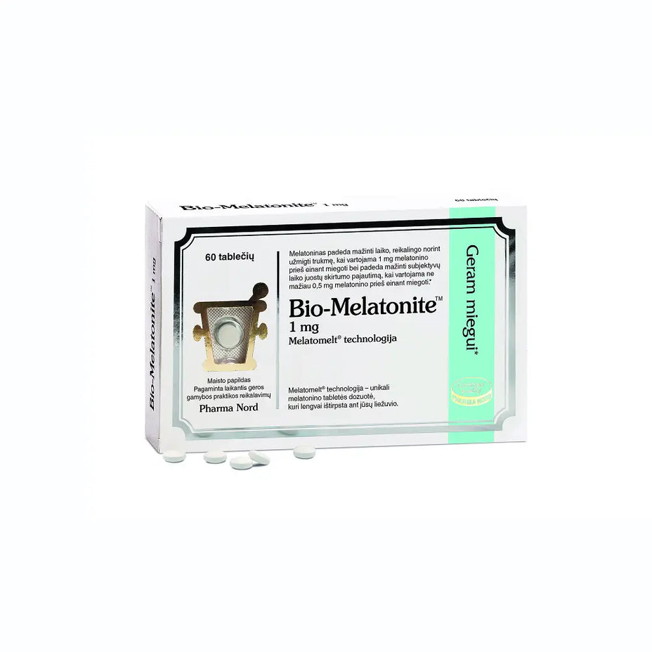 PHARMA NORD Bio-Melatonite 1 mg, 60 tablečių