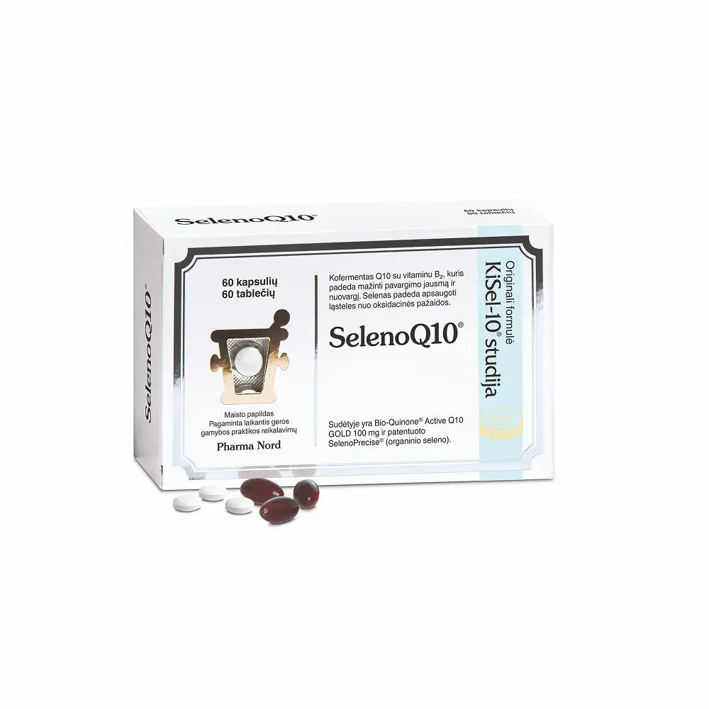PHARMA NORD SelenoQ10, 60 kapsulių + 60 tablečių