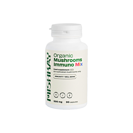 PJAUNU GRYBĄ, EKO grybų kapsulės (ausiagrybis, immuno mix) 90 vnt, 500 mg