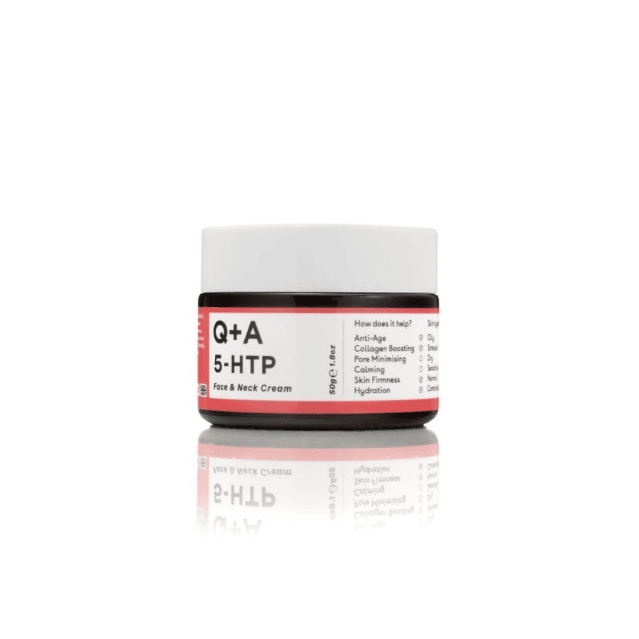 Q+A, 5-HTP Face & Neck Cream Veido ir kaklo kremas, 50ml