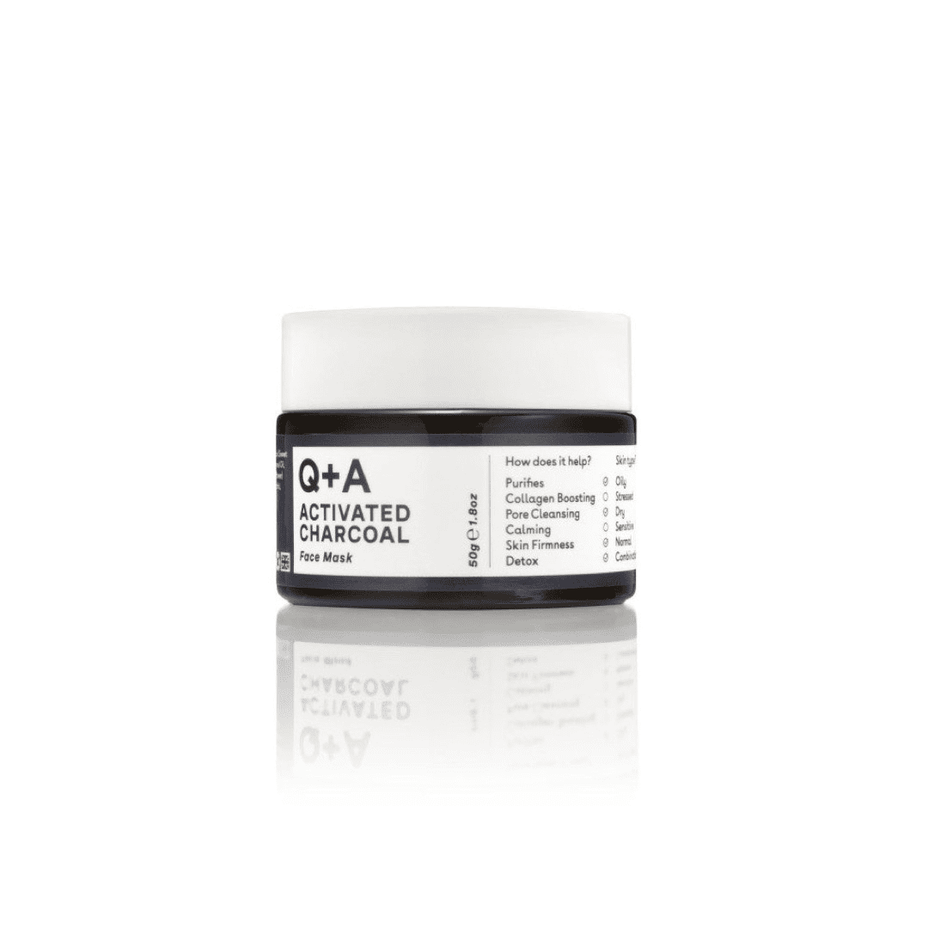 Q+A, Activated Charcoal Detox Face Mask Valomoji veido kaukė su aktyvuota anglimi, 50g
