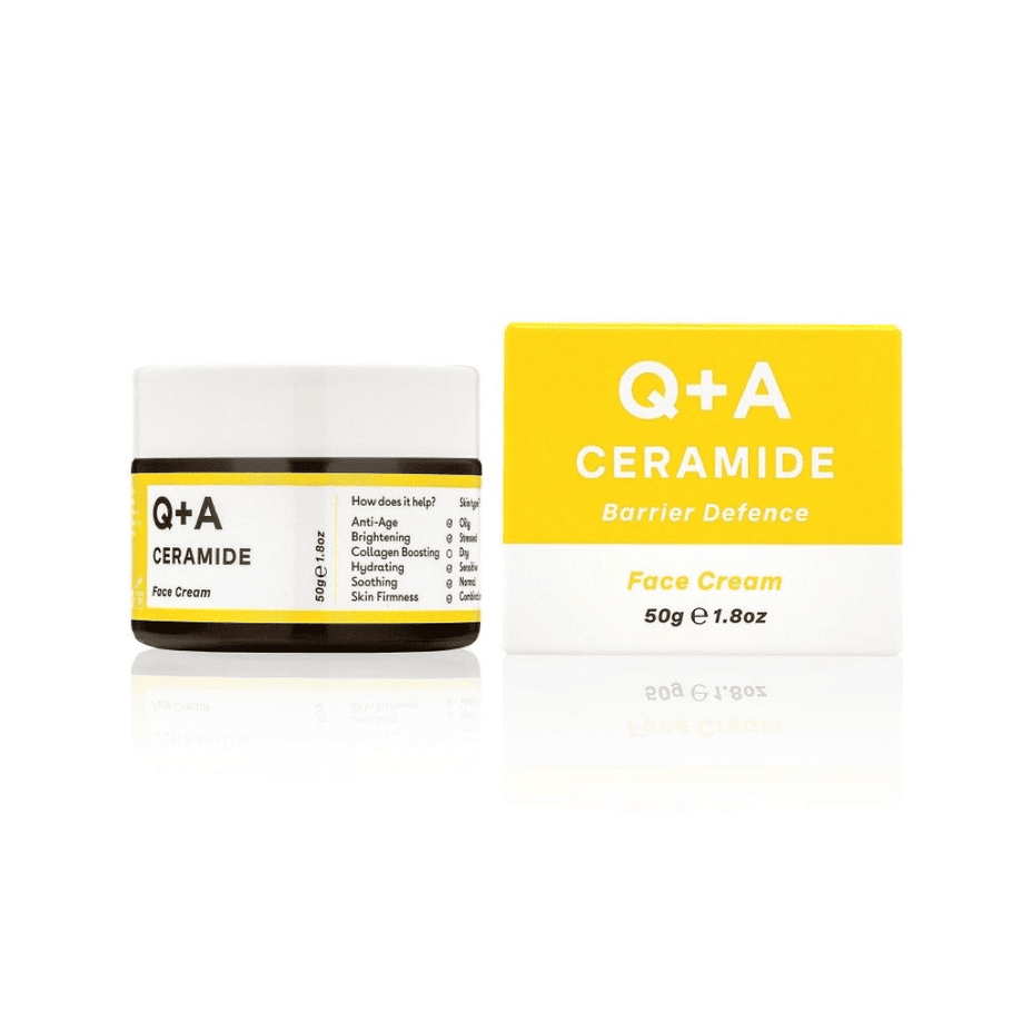Q+A, Ceramide Barrier Defence Face Cream Veido kremas su keramidais, 50g