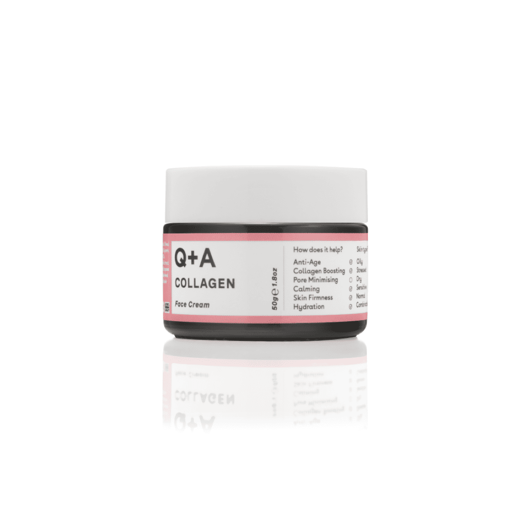 Q+A, Collagen Anti-Age Face Cream Veido kremas su kolagenu, 50g