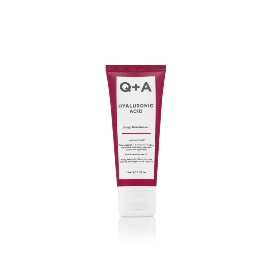Q+A, Hyaluronic Acid Daily Moisturiser Intensyviai drėkinantis veido kremas, 75ml