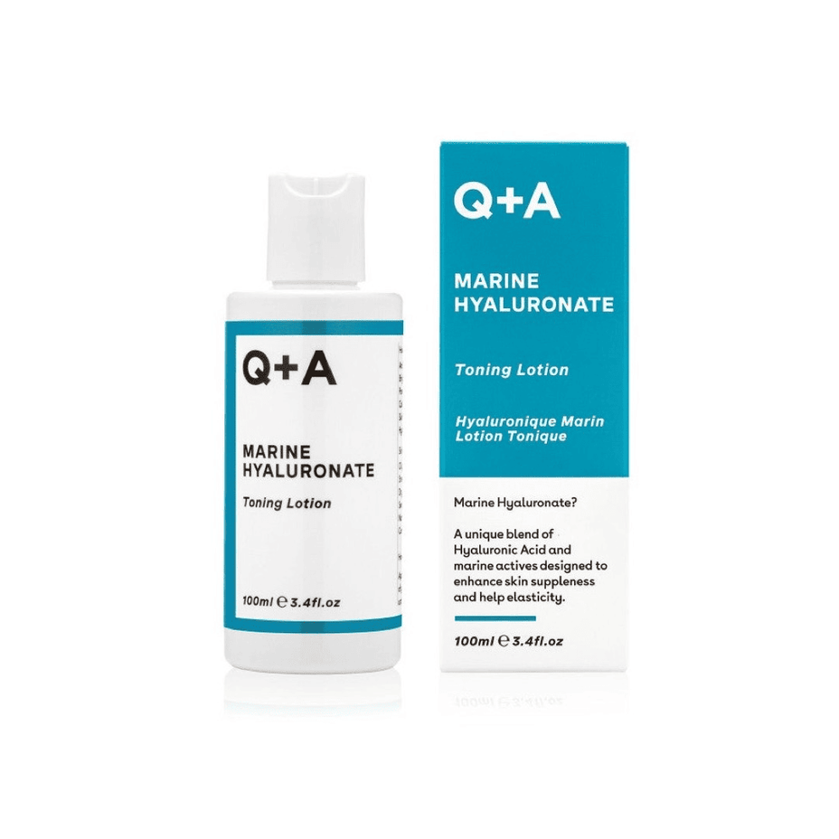 Q+A, Marine Hyaluronate Toning Lotion Drėkinamasis veido tonikas, 100ml