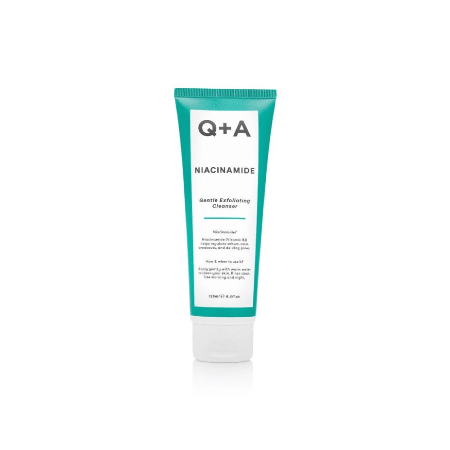 Q+A, Niacinamide Gentle Exfoliating Cleanser Švelnus šveičiamasis veido prausiklis, 125ml