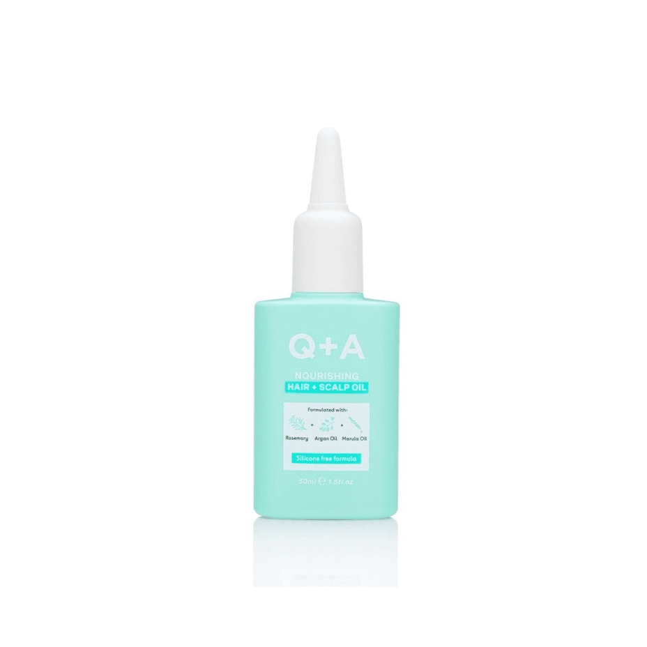 Q+A, Nourishing Hair & Scalp Oil Maitinamasis galvos odos aliejus, 50ml