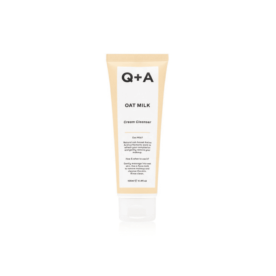 Q+A, Oat Milk Cream Cleanser Kreminis veido prausiklis, 125ml