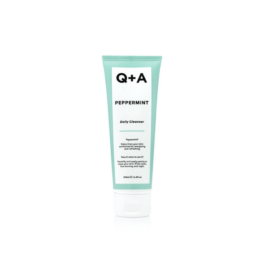 Q+A, Peppermint Daily Cleanser Kasdienis veido prausiklis, 125ml