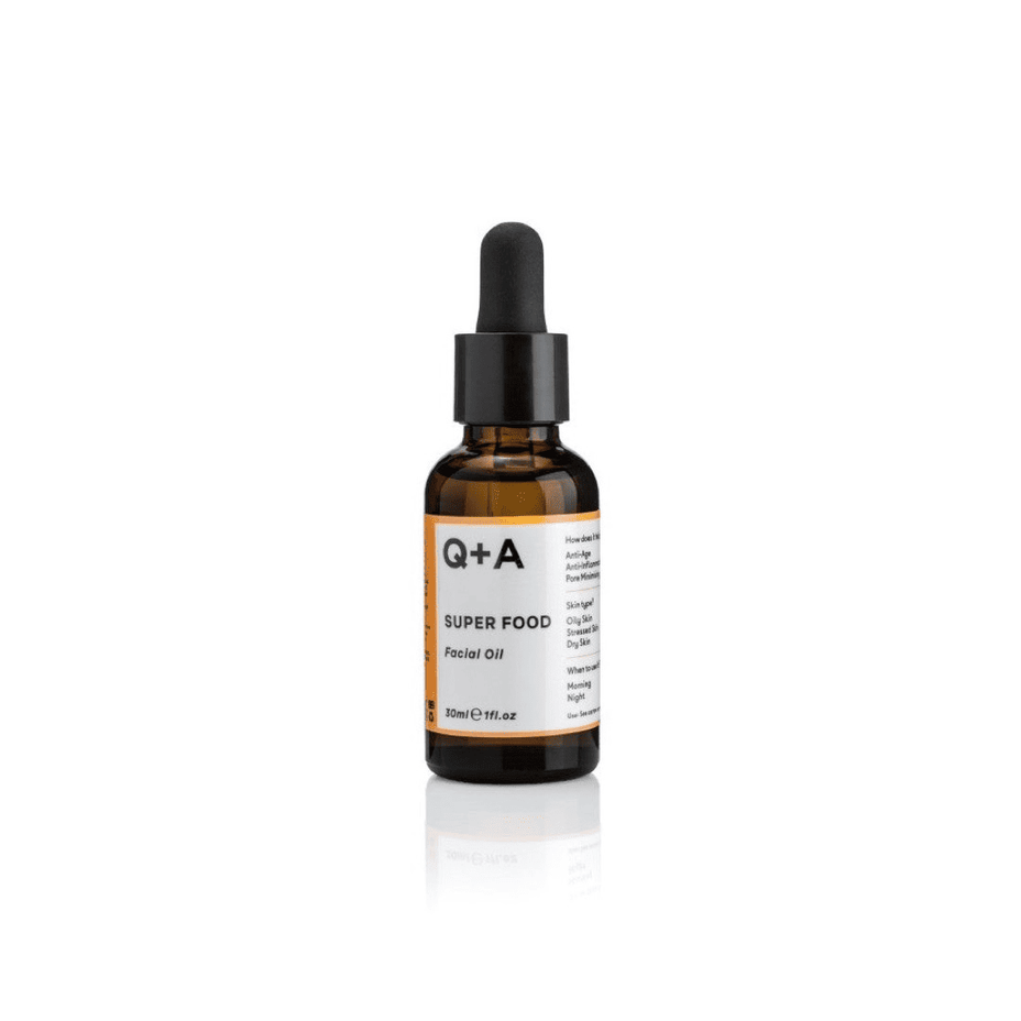 Q+A, Super Food Facial Oil Veido aliejus, 30ml
