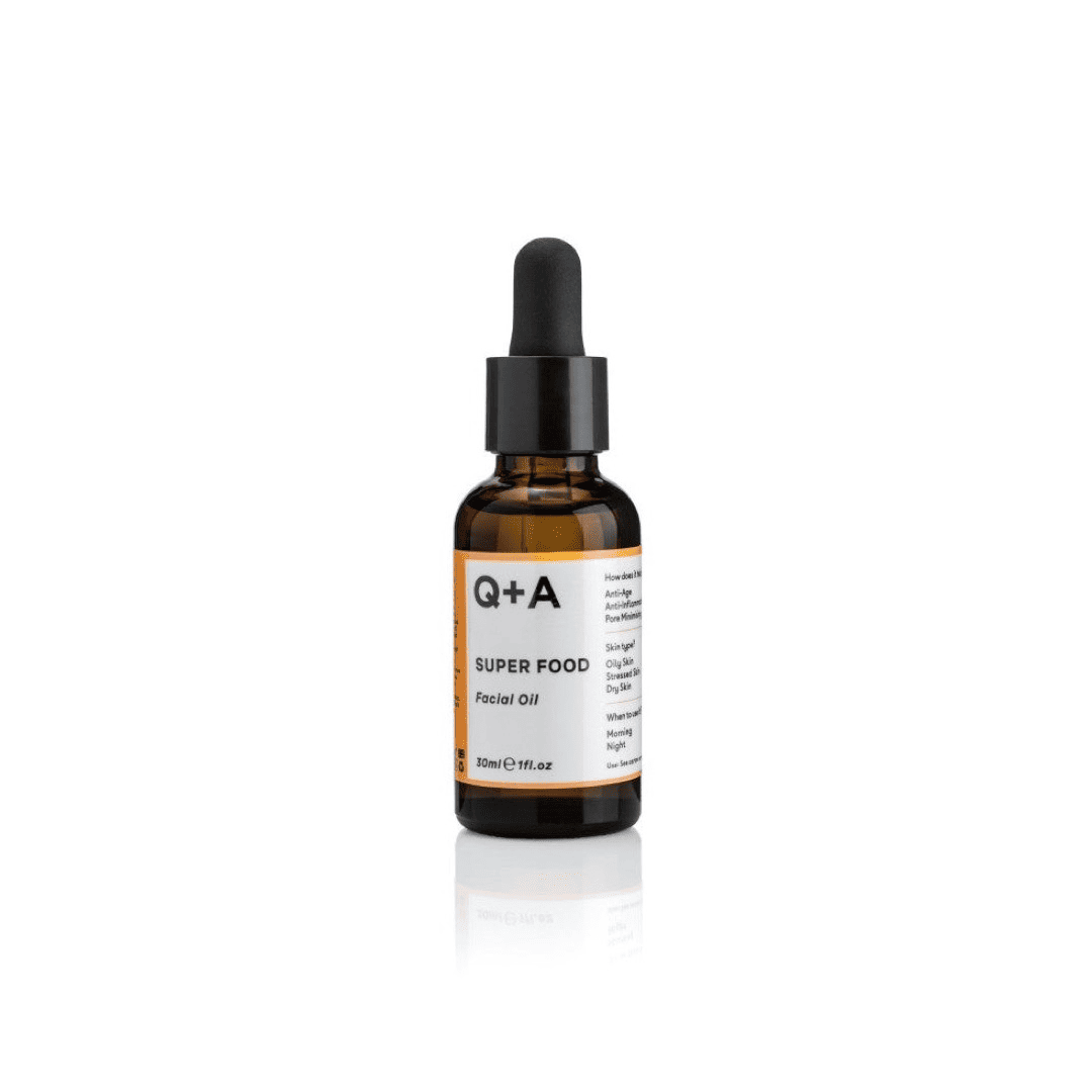 Q+A, Super Food Facial Oil Veido aliejus, 30ml