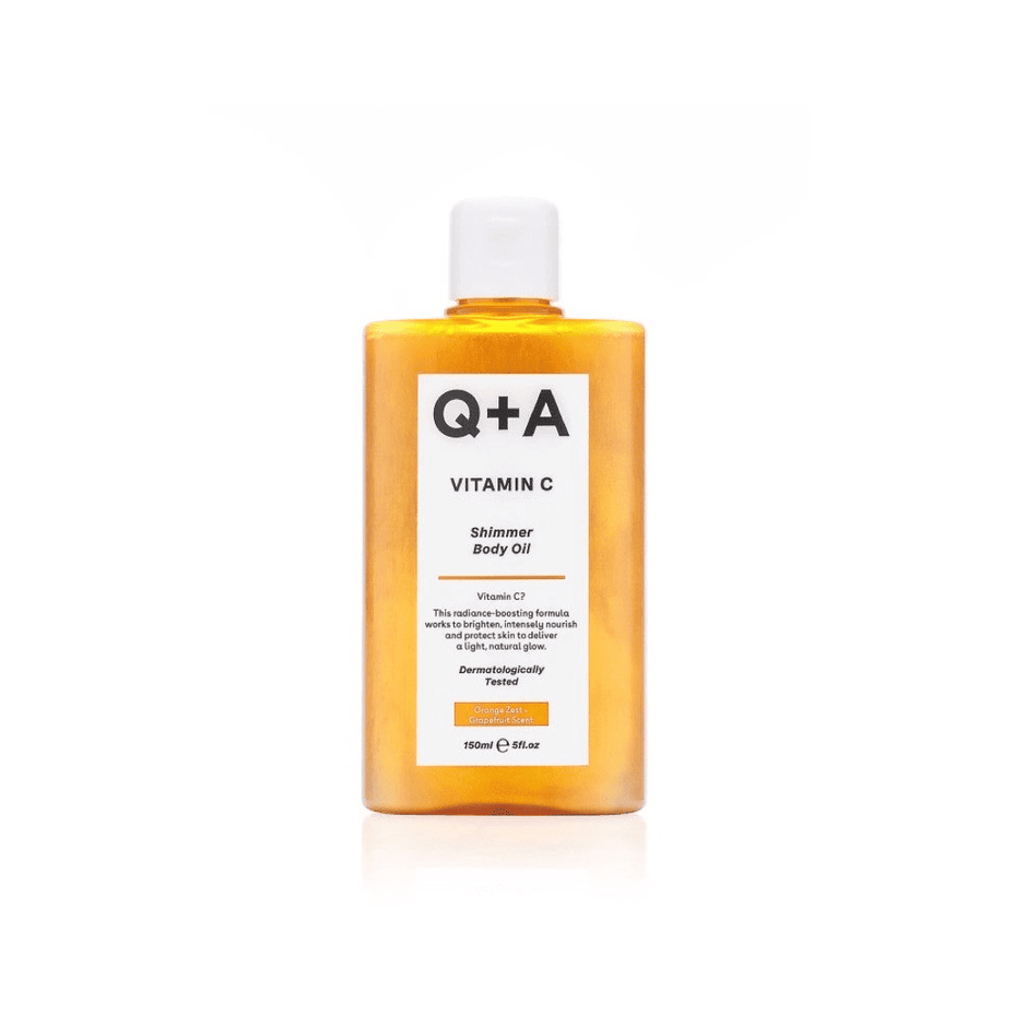 Q+A, Vitamin C Shimmer Body Oil Žėrintis kūno aliejus, 150ml