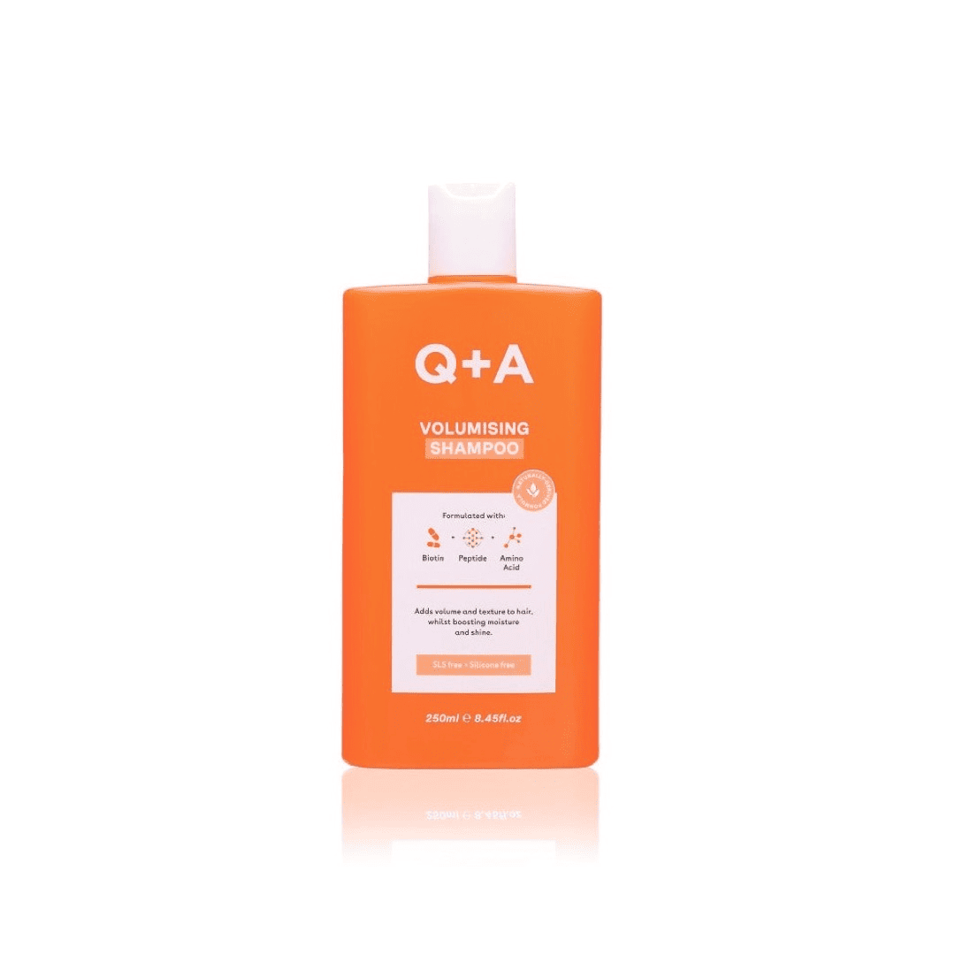 Q+A, Volumising Shampoo Apimties suteikiantis šampūnas su biotinu, 250ml