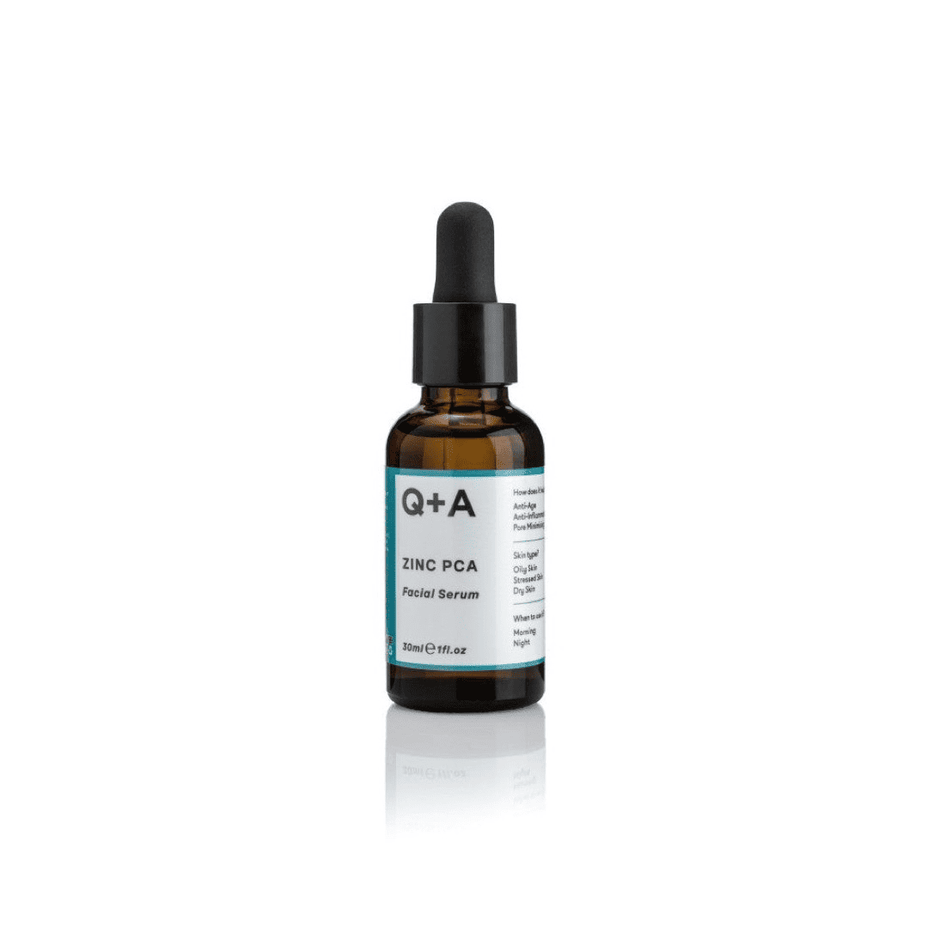 Q+A, Zinc PCA Facial Serum Veido serumas, 30ml