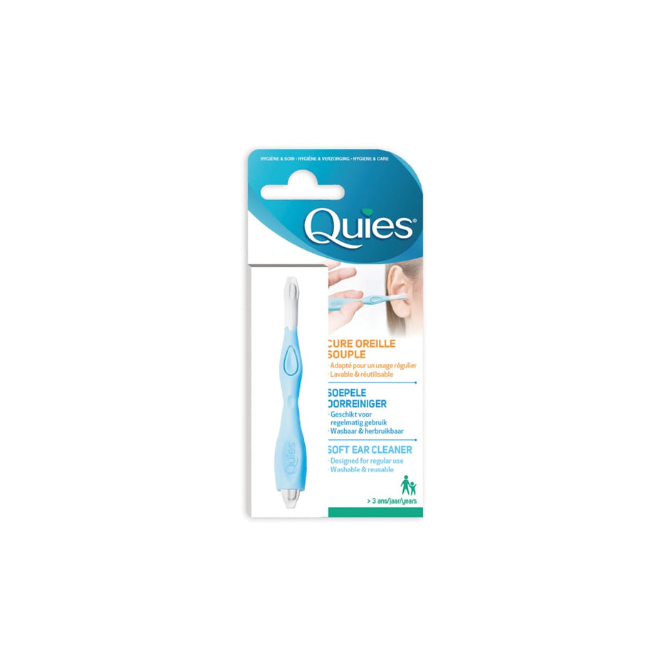 QUIES daugkartinis plastikinis ausų krapštukas, 1 vnt. (nuo 3 metų)