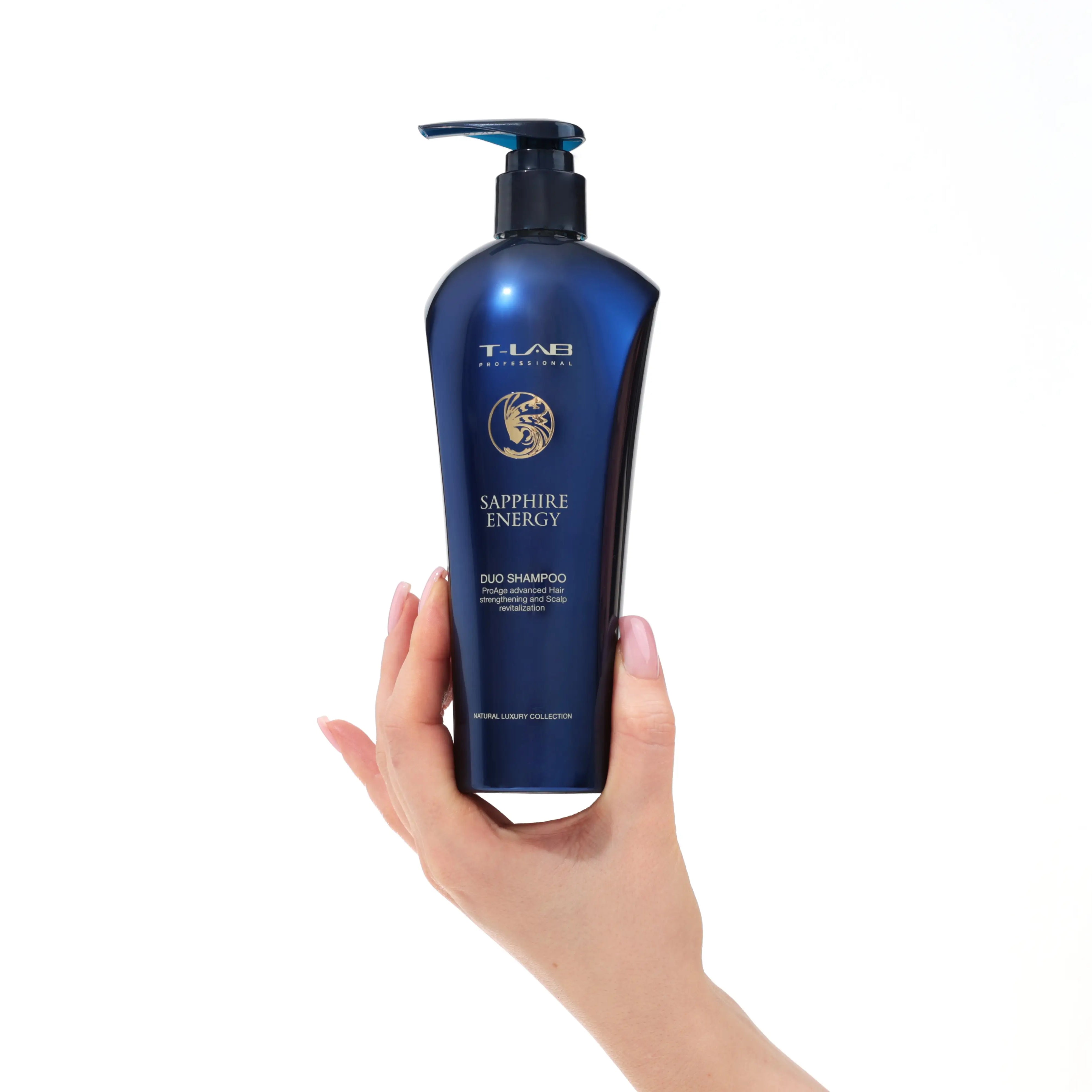 T-LAB Professional Sapphire Energy Duo Shampoo Šampūnas plaukų stiprinimui ir anti-senėjimo poveikis