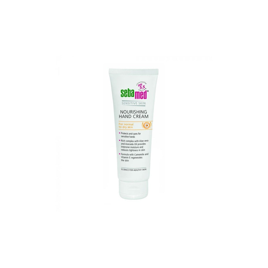 SEBAMED apsauginis rankų kremas su vitaminu E, 75 ml